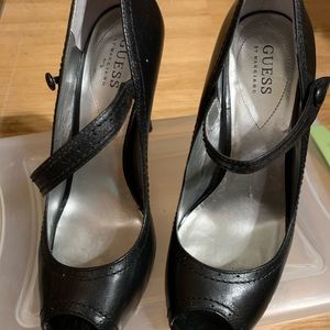 Black Maryjane heels by Guess